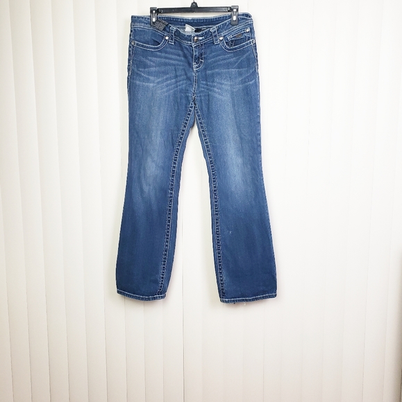 Harley-Davidson Denim - Harley-Davidson Blue Straight Leg Mid Waisted Jeans Size 12